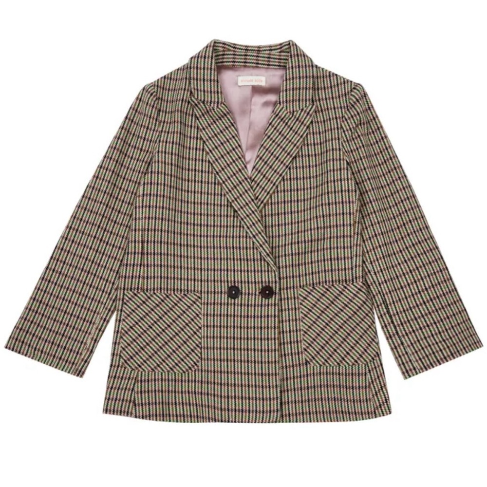 Simple Kids Plaid Blazer